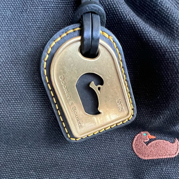 Dooney & Bourke Black Canvas Handbag - Picture 2 of 10
